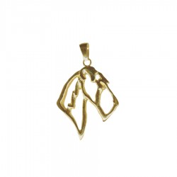 14K Gold or Sterling Silver Airedale Terrier Silhouette