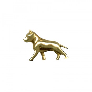 Large Trotting American Staffordshire Terrier ( Am Staff ) in 14K Gold or Sterling Silver