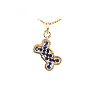 14K Gold Closed Bone Pavé in Sapphires, Rubies, or Diamonds