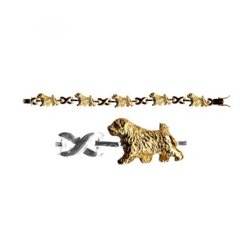 Norfolk Terrier X-Link BRACELET with 3 options in 14K Gold or Sterling Silver