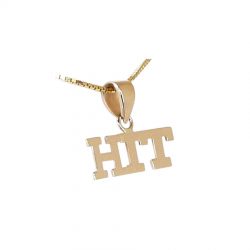 14K Gold High in Trial Letters as Pendant or Charm