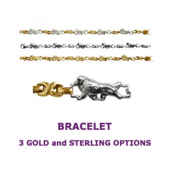Newfoundland X-Link Bracelet with 3 options in 14K Gold or Sterling Silver