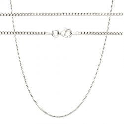 Solid Sterling Rounded Box Chain