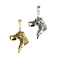 14K Gold or Sterling Profile English Setter Head