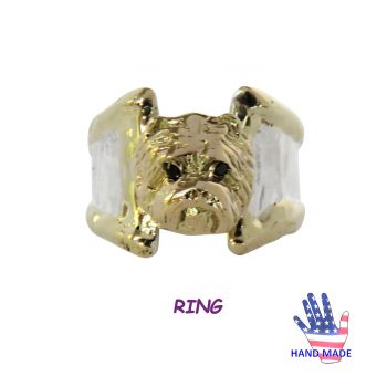 Handmade West Highland White Westie Ring with Gorgeous Head and 14K Wire Trim