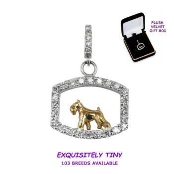 Dog Breed in 14K Gold and Diamonds